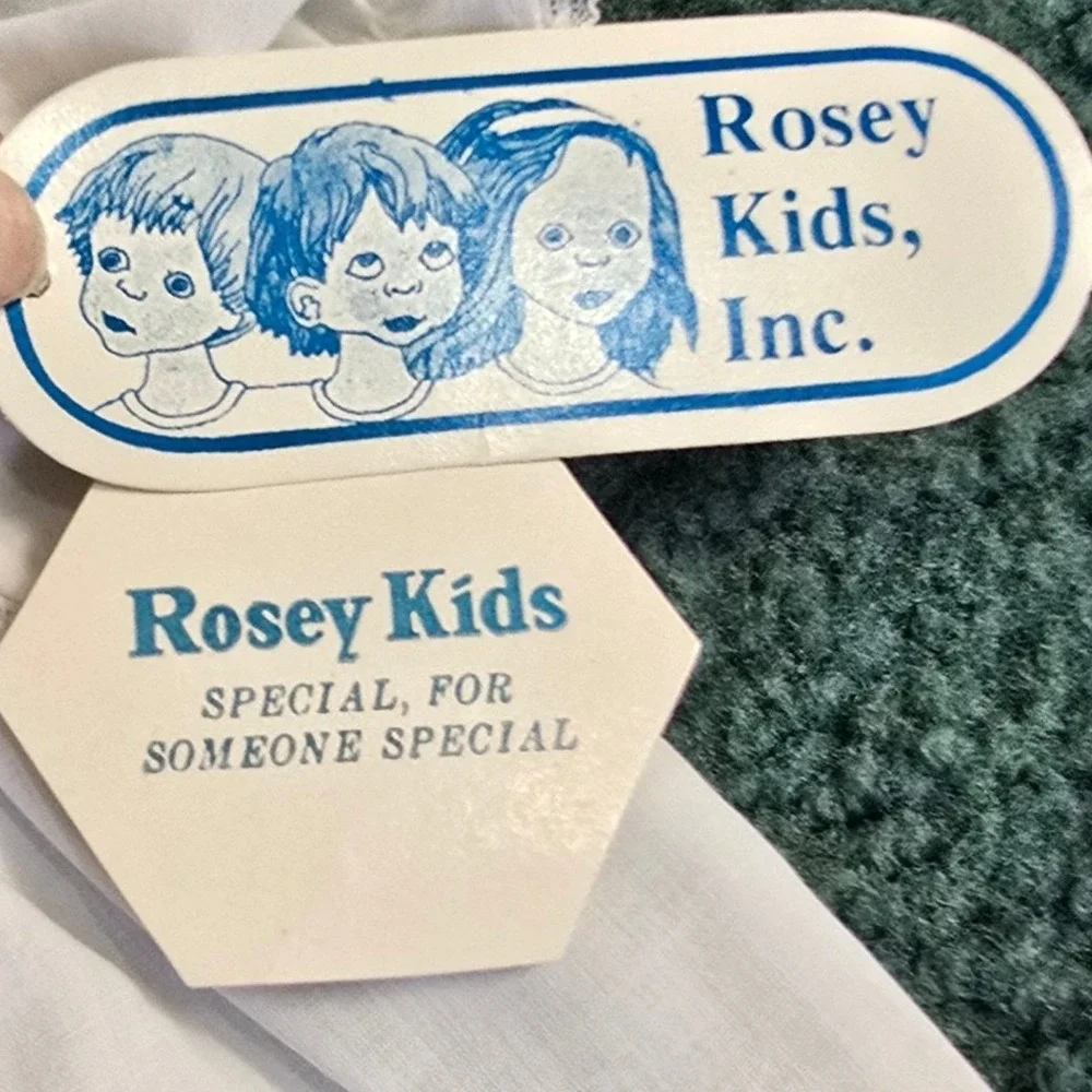 Rosey Kids Vintage White Smocked Floral Embroidered‎ Footed Pant Set 3-6 Mos NWT